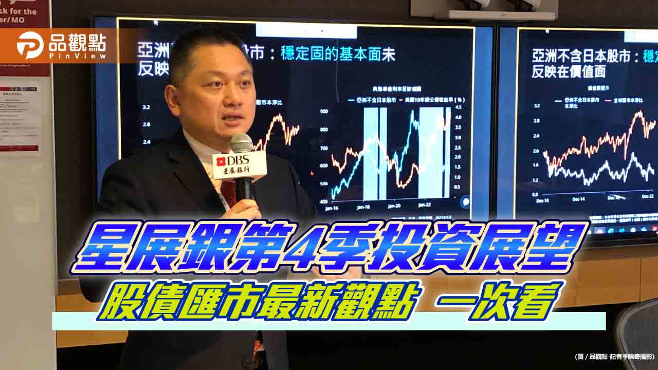 星展銀:第4季股市受壓!看好這2市場 黃金納入避險資產