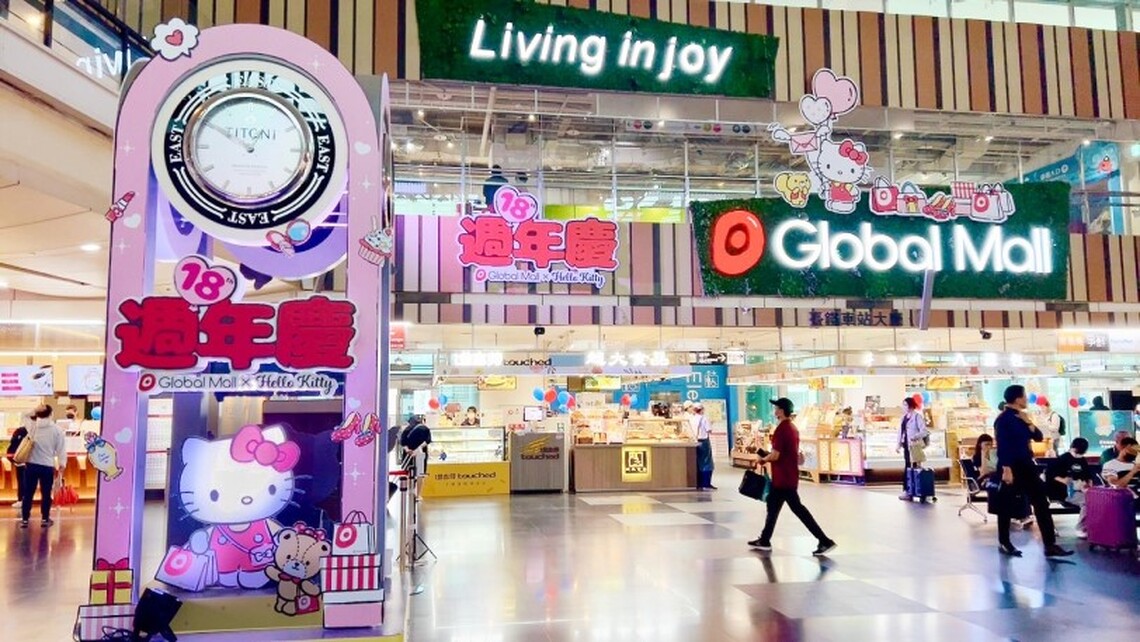 首波業績大增近3成 Global Mall新左營車站18週年慶第二波加碼回饋 滿2,000最高送200、點數天天最高5倍送、推人氣美食買一送一