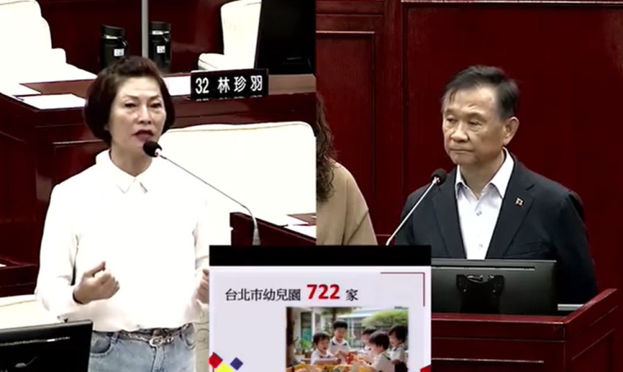 罰不怕!北市幼兒園違規破3成 議員要求這樣做 308 台北市議員汪志冰關心幼兒園違規議題。(翻攝北市議會直播)