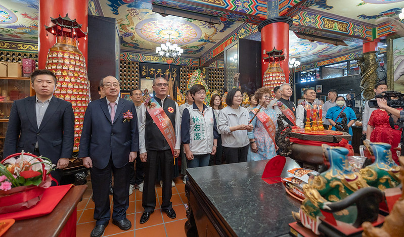 總統肯定台灣寺廟金蘭會 盼匯聚「神氣」保佑國家 也帶來「人氣」帶動觀光人潮