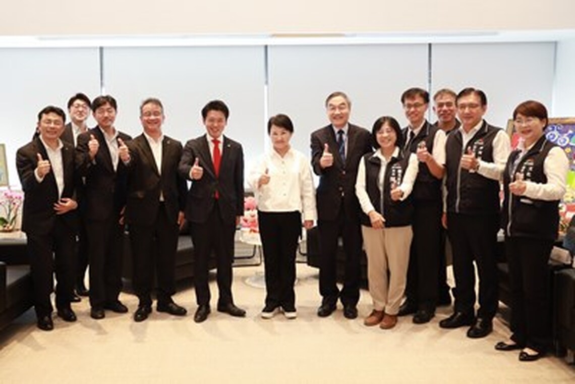 日本青森縣新任知事首訪台中 盧秀燕市長化身「美食觀光大使」