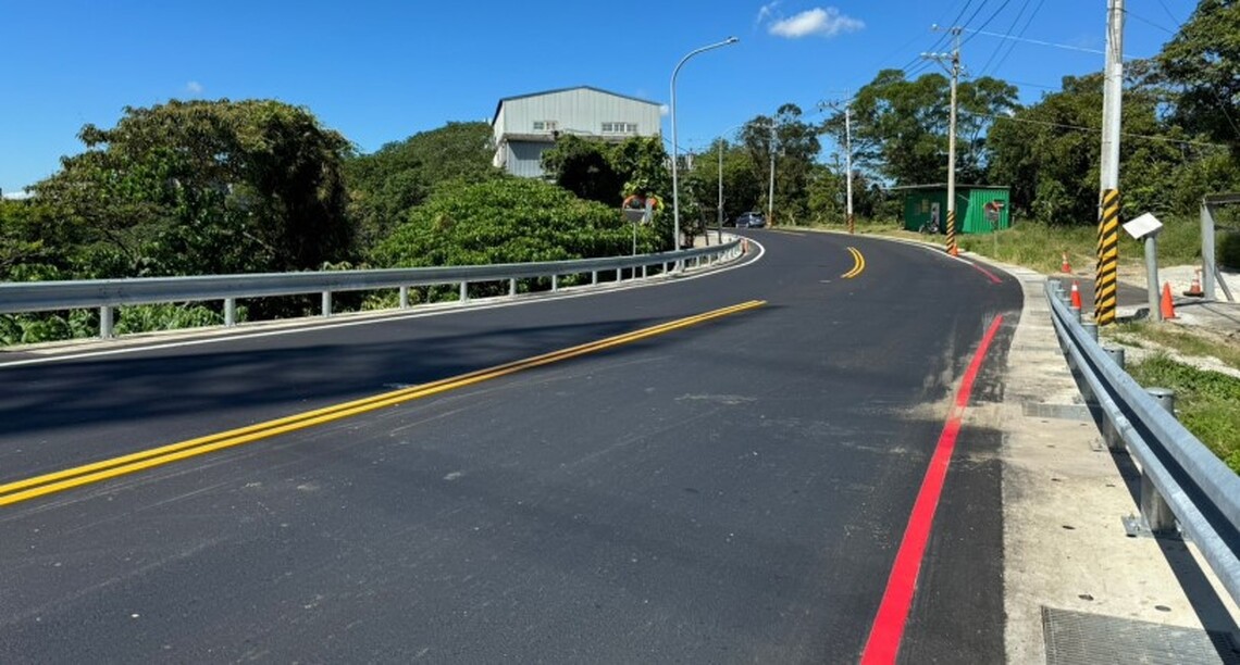 龜山區南林路拓寬完工通車 提供當地便捷之交通路網