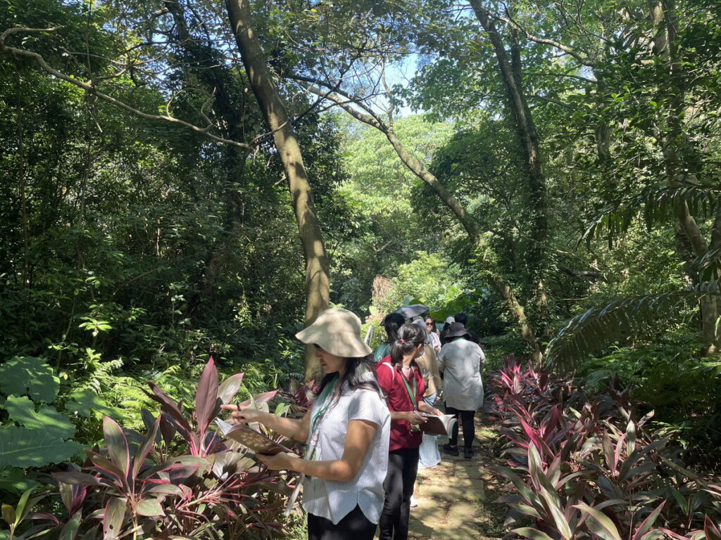 透過阿三哥農莊的『里山節氣調查行動』實境解謎，讓老師們可以以趣味走讀的方式認識在地作物及植物。開平餐飲學校/提供