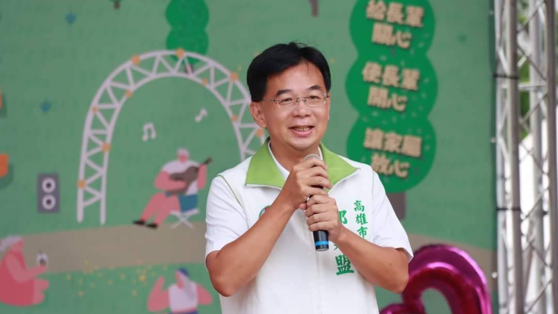高雄市議員郭建盟25日表態,願接棒趙天麟參選立委。翻攝郭建盟臉書