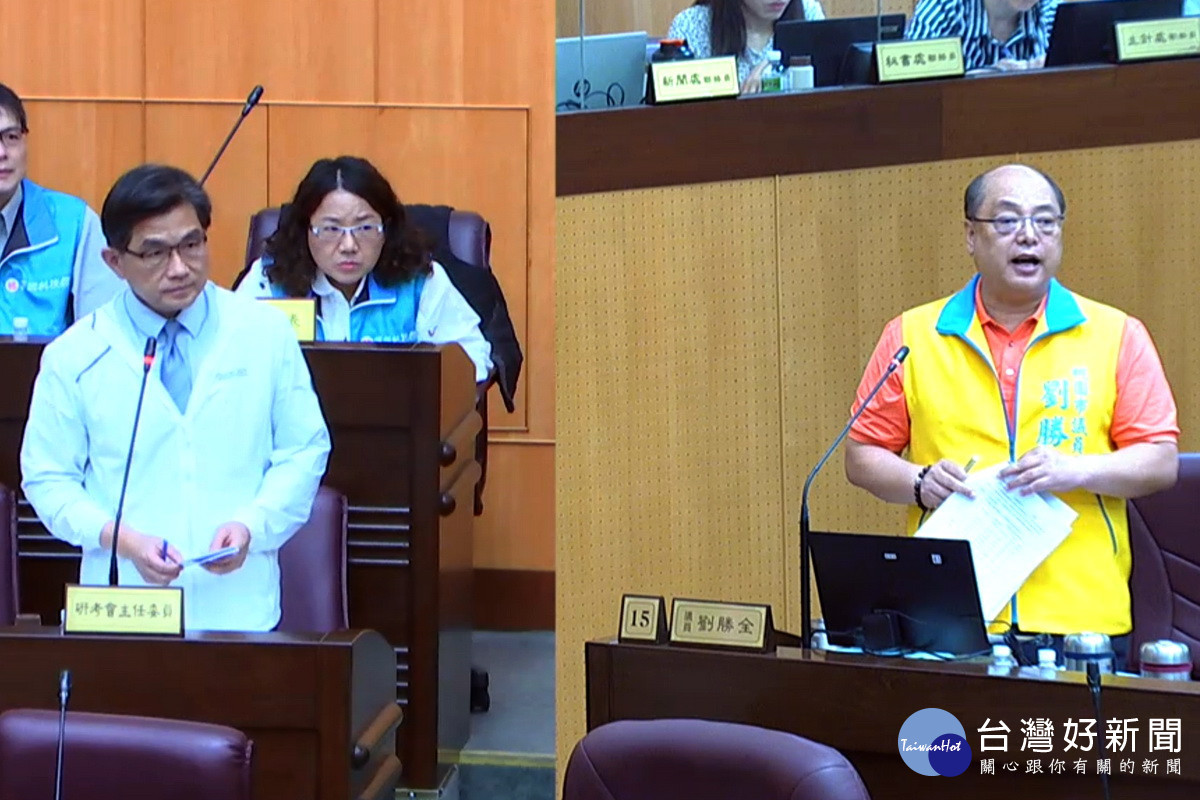 針對SDGS議題,桃園市議員劉勝全質詢市府研考會主委吳肇銘。