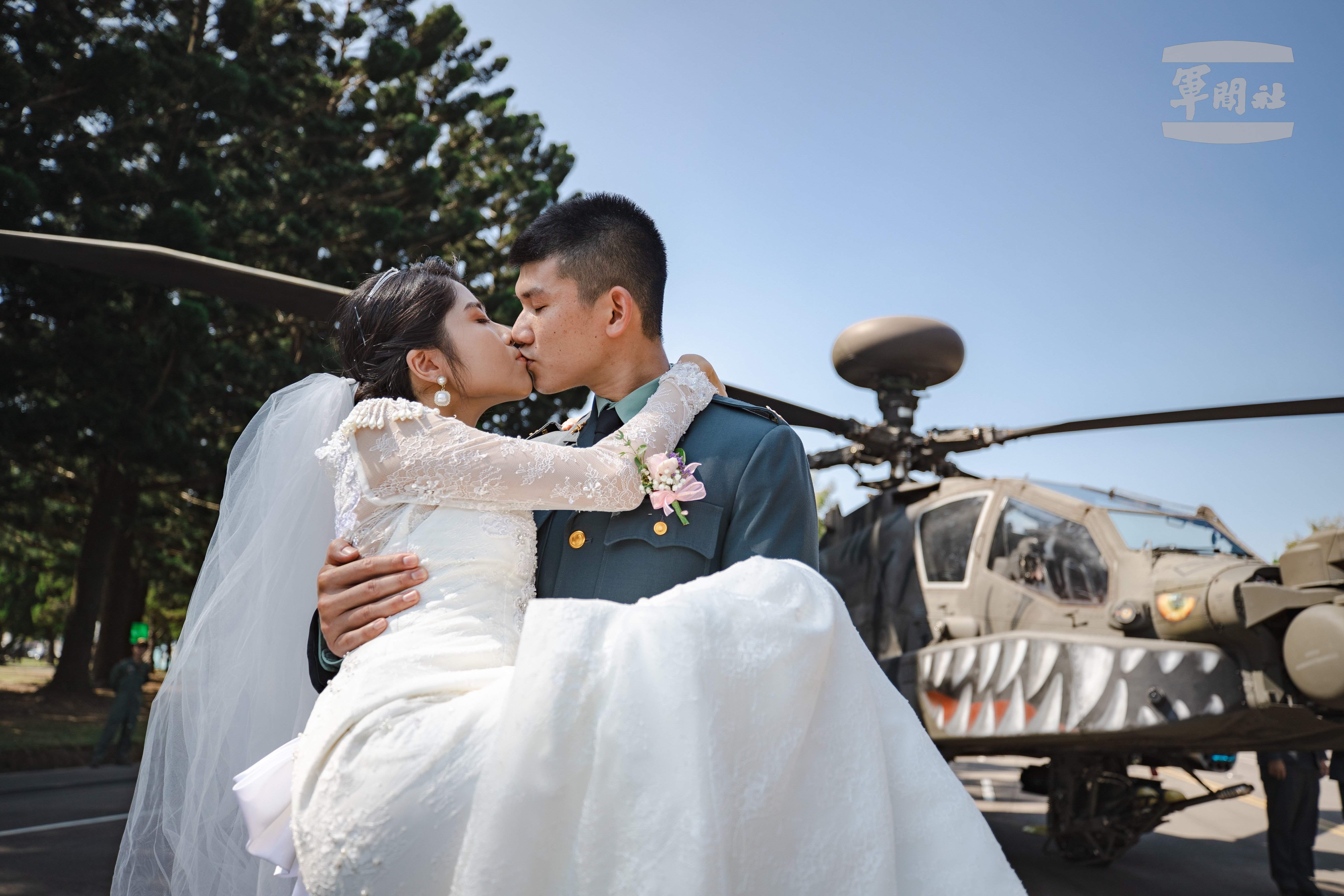 陸軍今舉辦聯合婚禮。軍聞社提供
