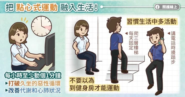 把「點心式運動」融入生活