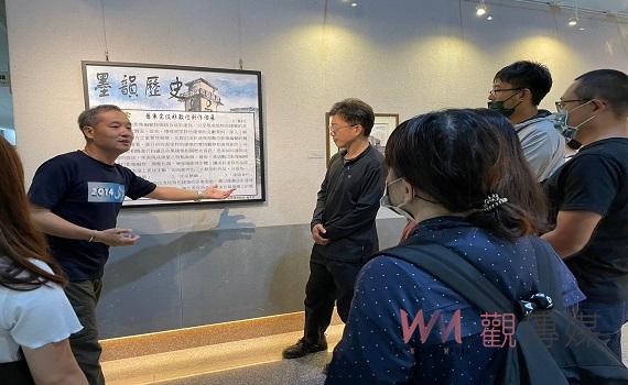 蕭朱完淡彩數位創作 呈現虎尾歷史建築墨韻美感