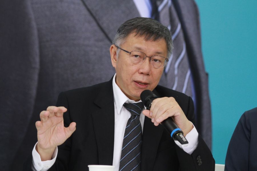 不分區曾任中國幹部 柯文哲:陸配家庭百萬人不能有代言人? 190 民眾黨總統參選人柯文哲。(方炳超攝)