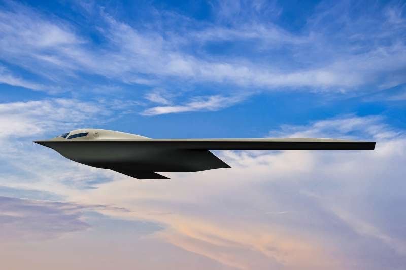 B-21轟炸機想像圖。圖/美國空軍官網