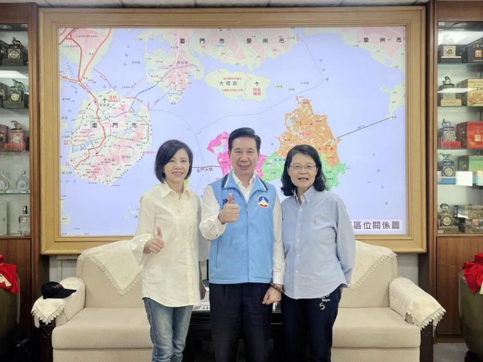 監察委員王美玉、葉宜津巡察金門　陳福海暢談民生議題