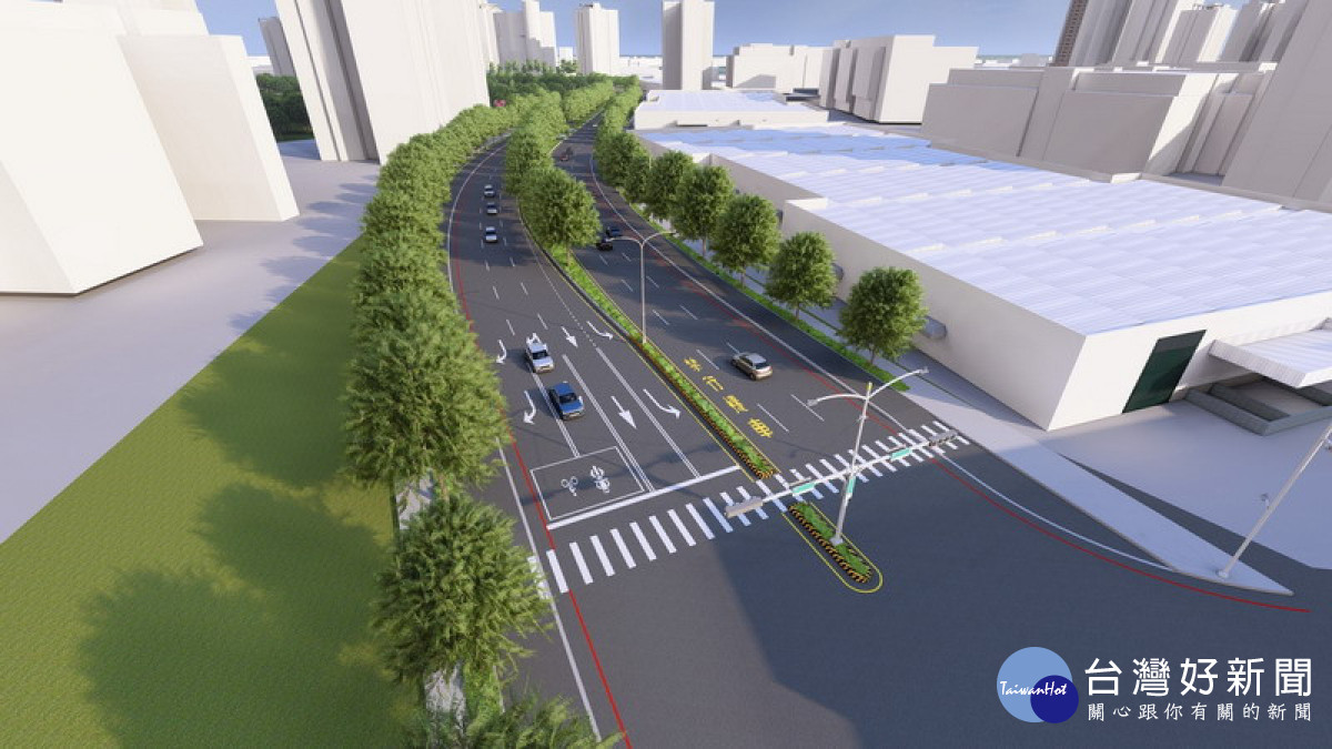 ▲該計畫道路末段示意圖。