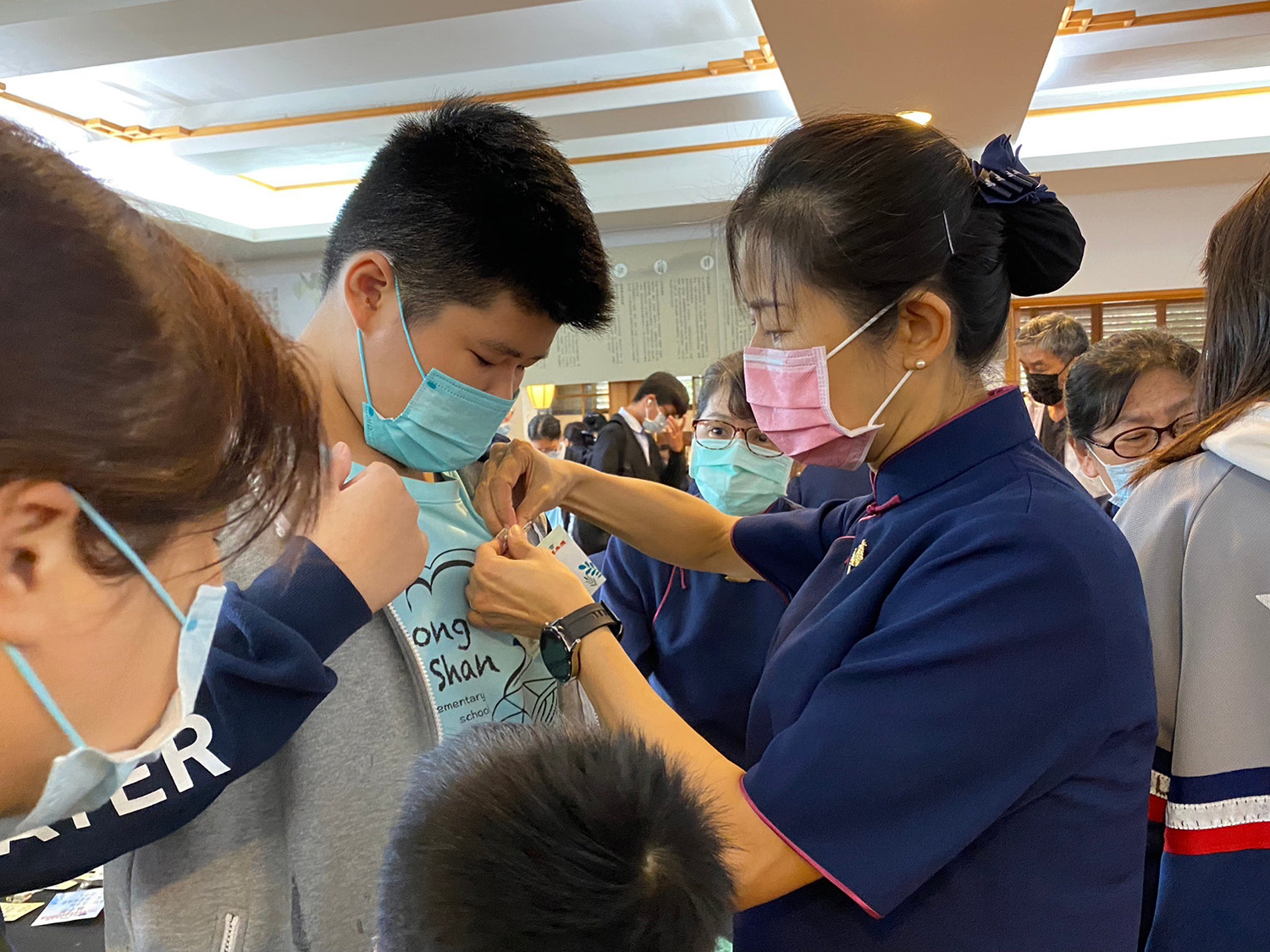 宜蘭慈濟10月28日舉辦2023年新芽獎學金頒獎典禮,5百多位學生獲獎。(攝影:賴振豐)