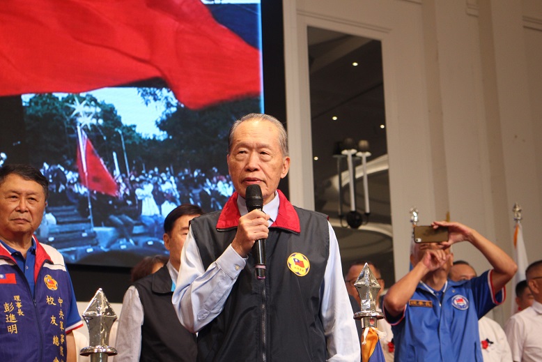 ▲陳鎮湘上將強調,捍衛中華民國的心永遠不變。(記者劉嘉菲翻攝)