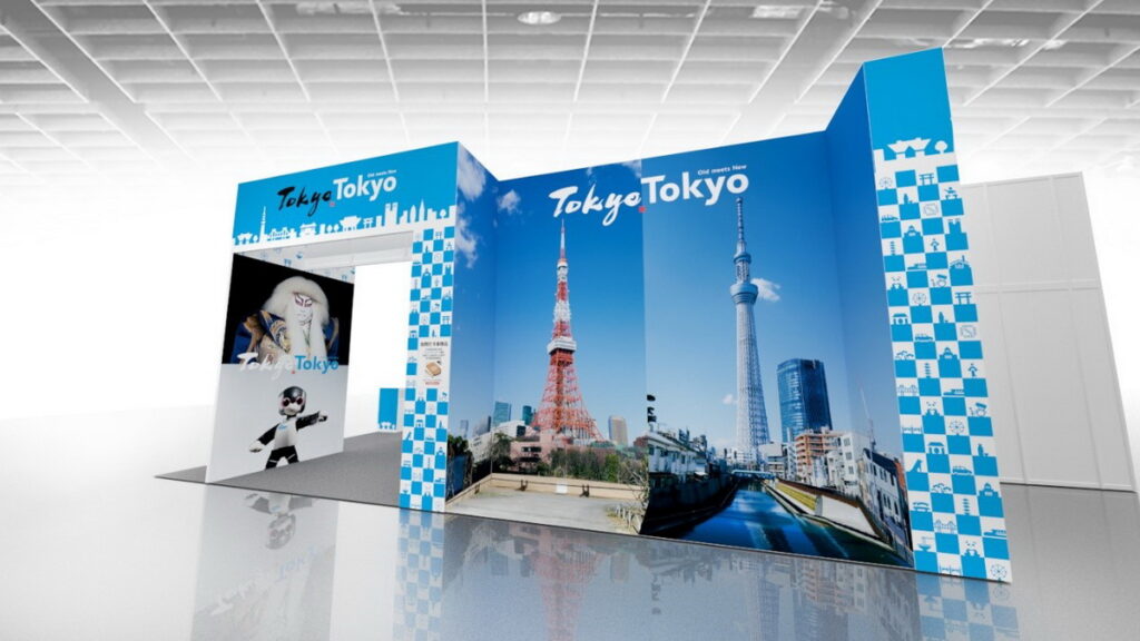 拍照區可拍出一遊東京鐵塔與東京晴空塔的視覺,彷彿瞬間來到東京境內。(ⒸTCVB)