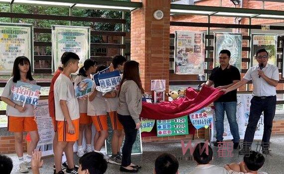 義賣保育守護赤腹鷹 桃園會稽國中學生自治市良心商店開幕