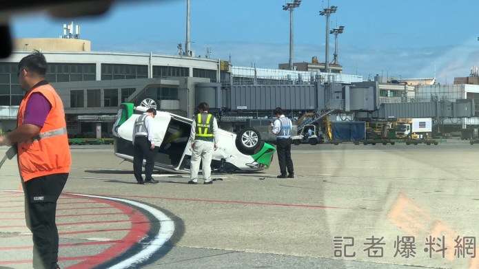 桃園機場,外交通道,車禍,長榮,加餐車