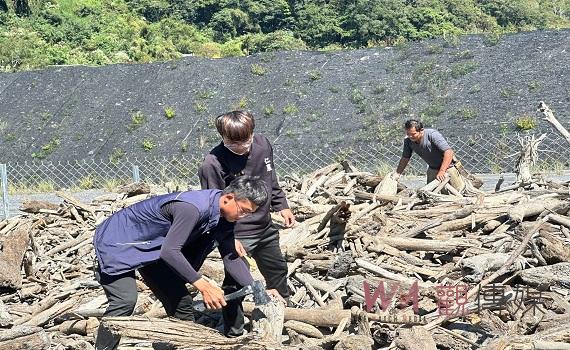 霧社水庫漂流木開放撿拾 仁愛高農森林科尋寶