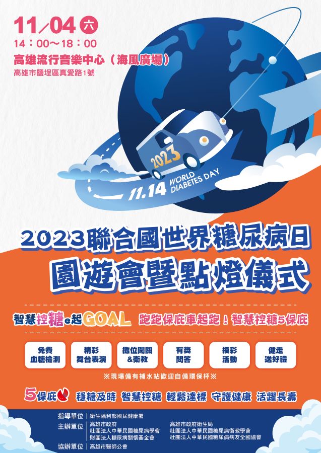 ▲「智慧控糖e起GOAL」 2023聯合國世界糖尿病日活動海報1(記者王雯玲翻攝)