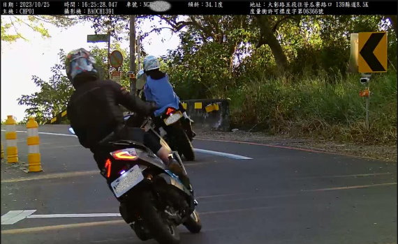 遏阻139線彎道極限壓車競技 彰警建置科技執法