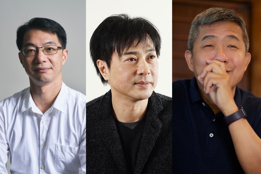 11月4日，邀請于國華（左起）、許悔之、林宜標等人，於屏東總圖舉辦講座。（圖／各講者提供）