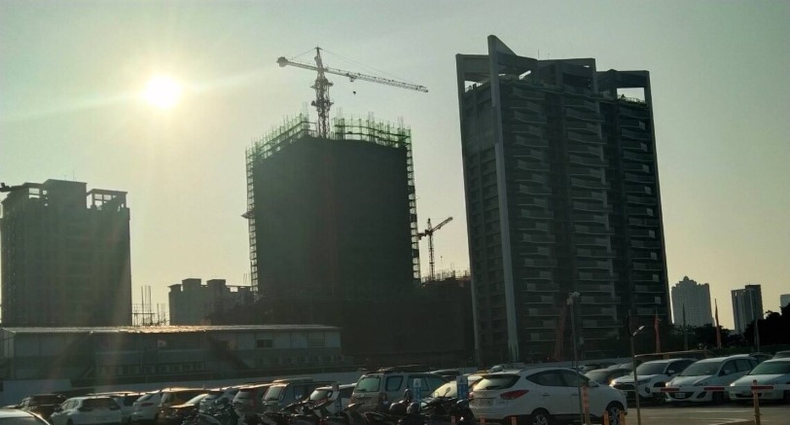 中都濕地附近大樓新建方興未艾