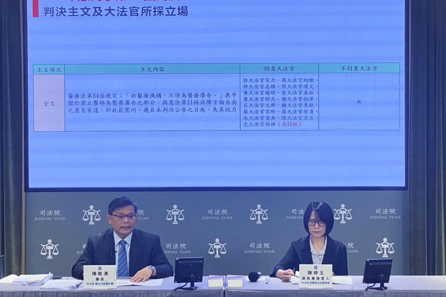 憲法法庭宣判醫療法第84條違憲 醫師可以做廣告 208 憲法法庭宣判醫療法第84條違憲 醫師可以做廣告 207