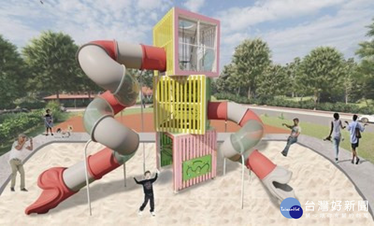 新社復盛公園高63公尺主題溜滑梯已開工