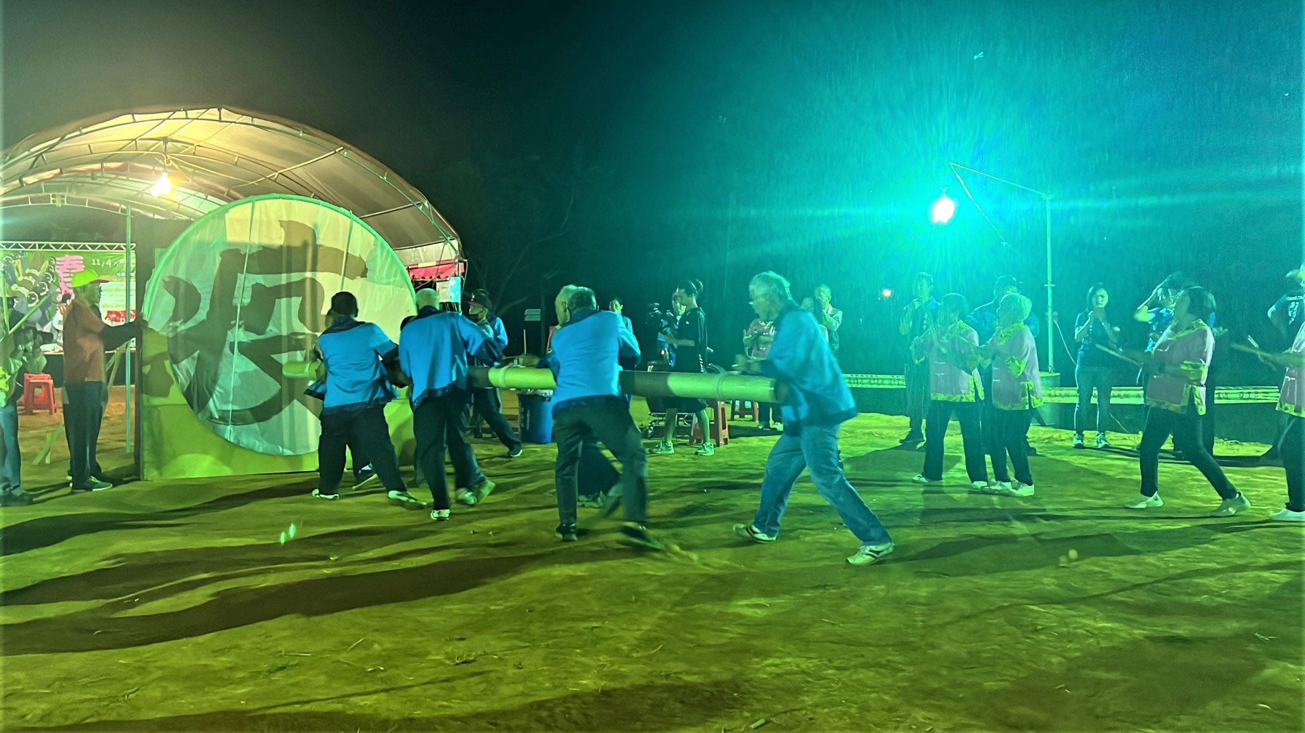 竹縣舂柄祭昨登場 民眾玩得不亦樂乎