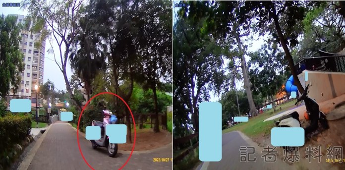 獨家/南投市中山公園成機車停車場? 住戶控機車違停亂象多 78 南投市,中山公園,機車,違停