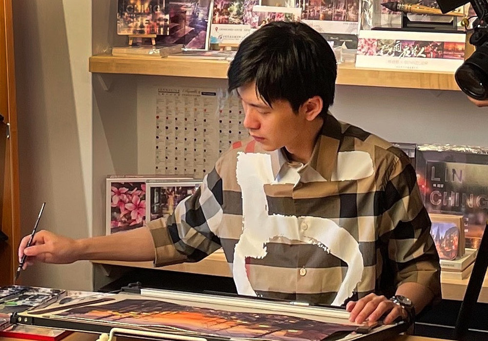 藝術家林經哲於個人工作室。(圖/林經哲提供)