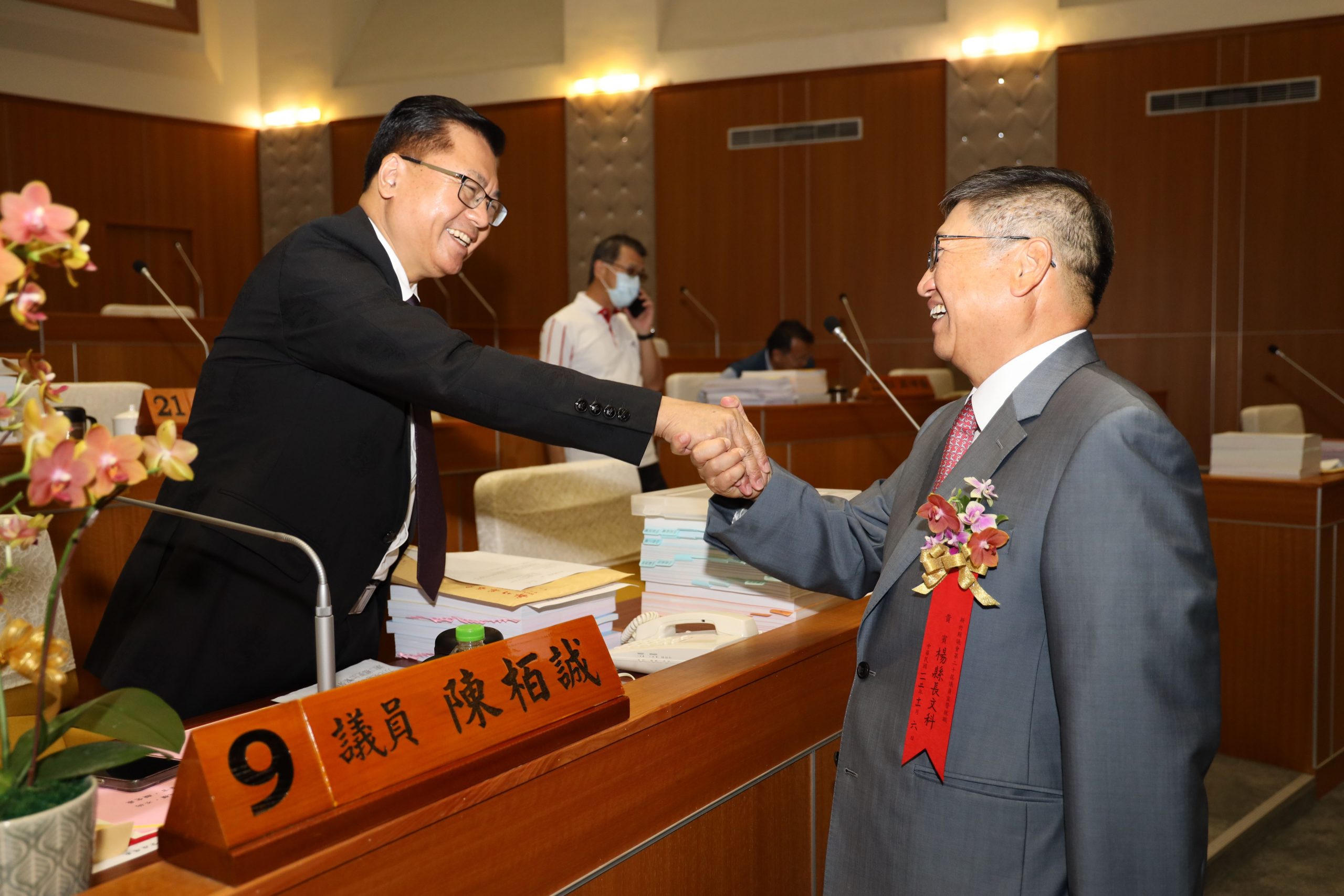 遞補當選新竹縣第二選區縣議員 陳栢誠今宣誓就職