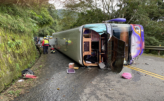 太平山遊覽車翻覆1死39傷事故 肇事司機20萬元交保