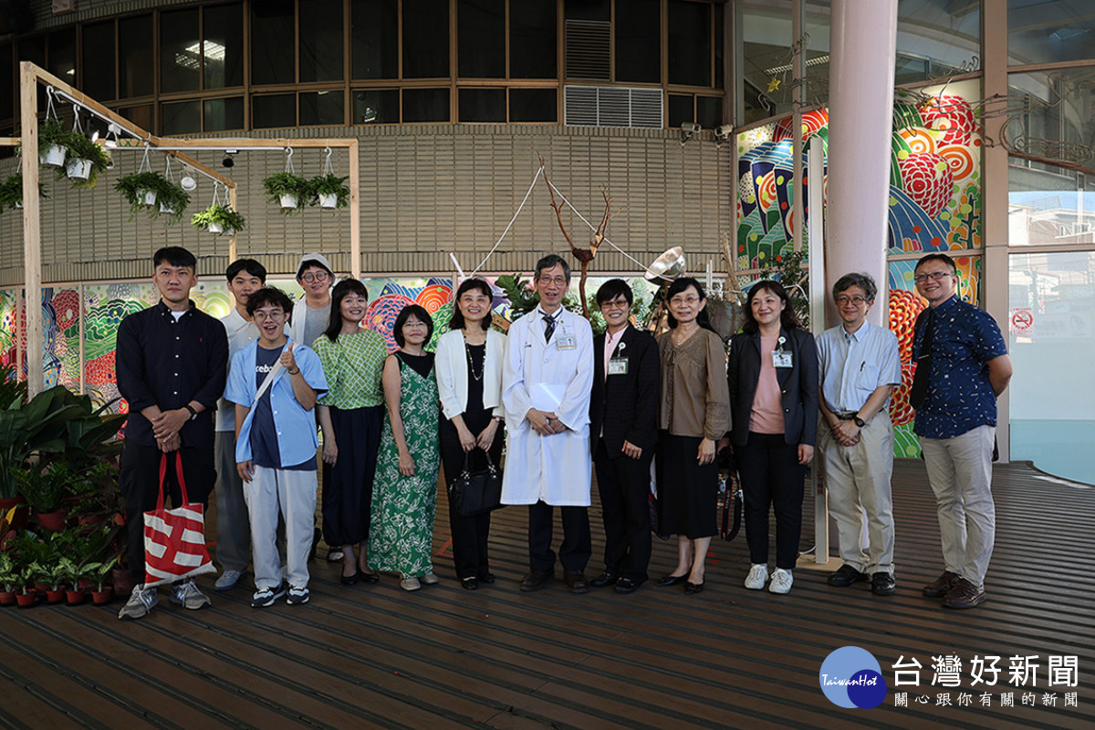 國立彰化師範大學USR計畫和彰化基督教醫院共同合作的生態藝術計畫正式開跑。 圖／彰基醫院提供