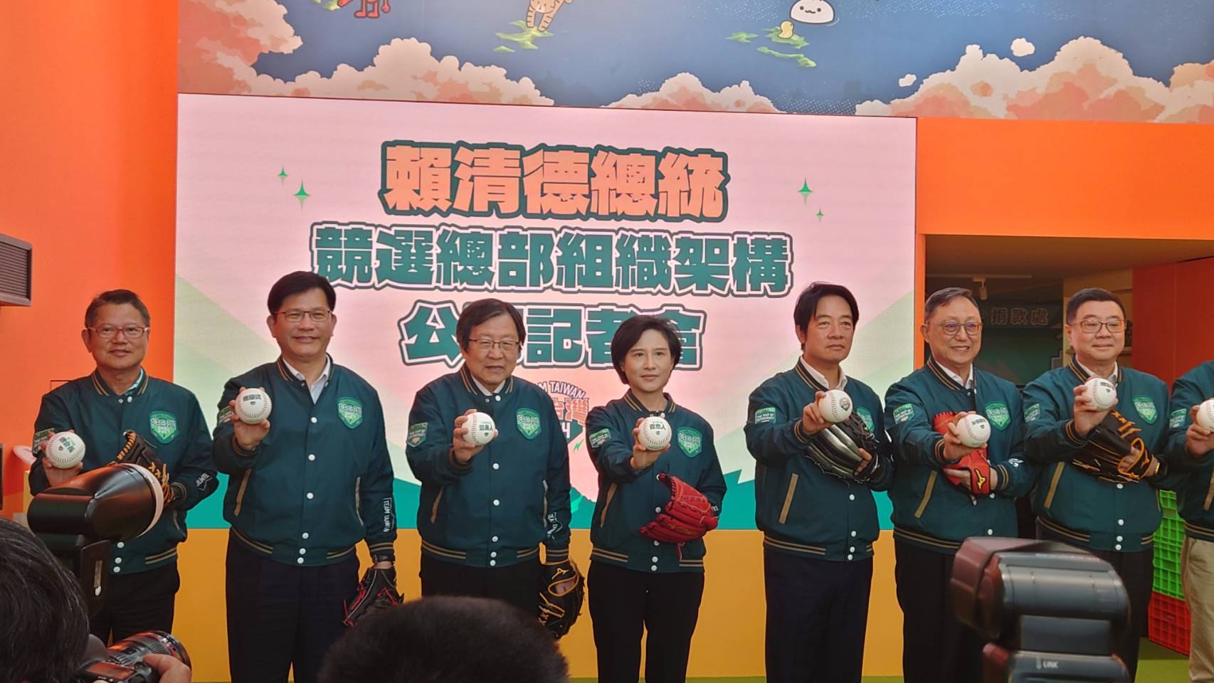 民進黨總統參選人賴清德7日公布競選組織架構。蘇聖怡攝