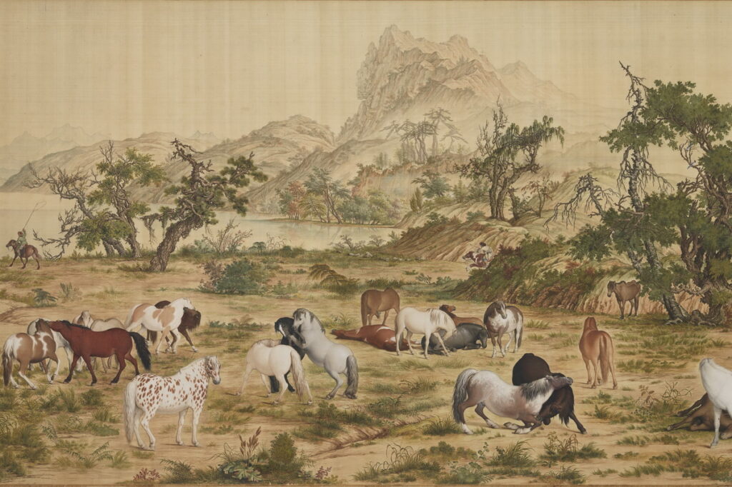 清郎世寧百駿圖 卷