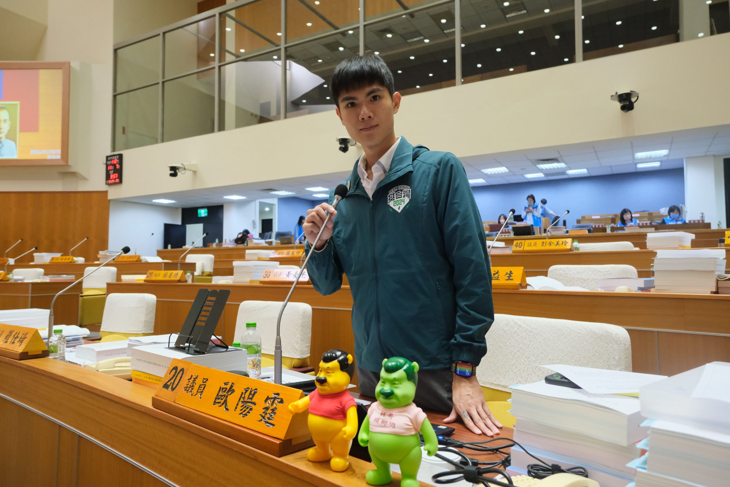 歐陽霆議員質詢　關心竹縣交通、教育議題