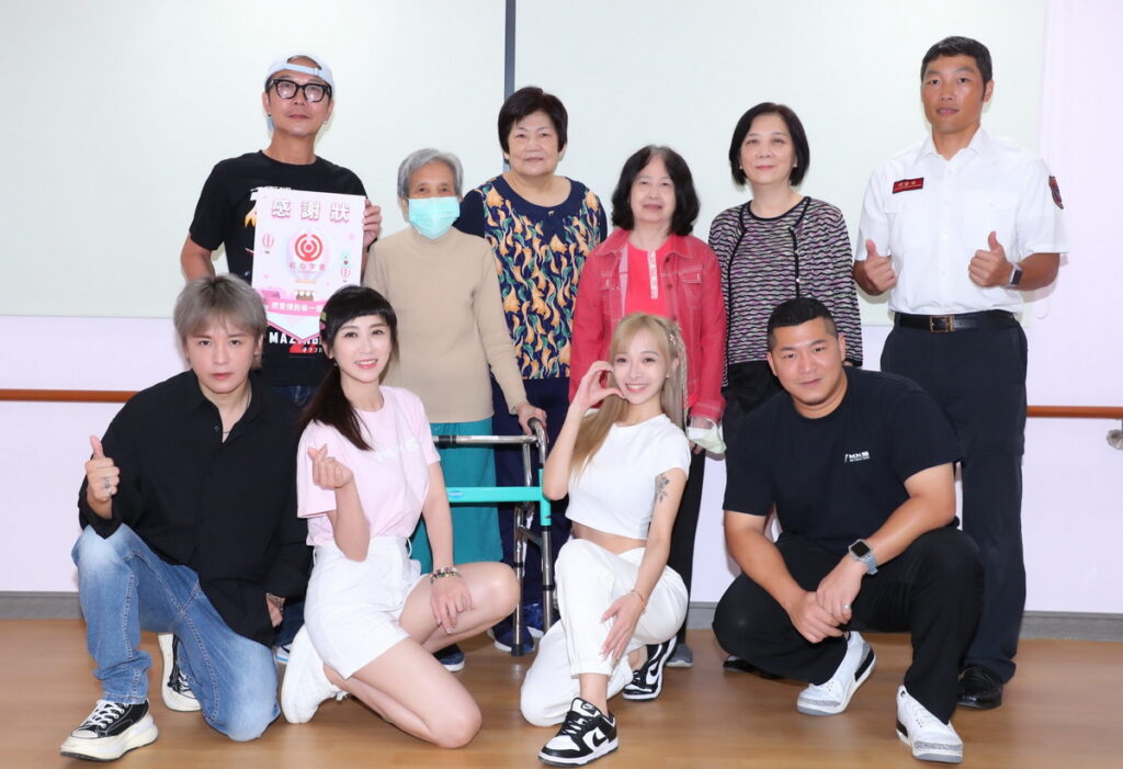 香港藝人錢小豪、草爺、金志遙、蔡允潔、嵐芯語(8日)化身紅心字會「長者守護大使」