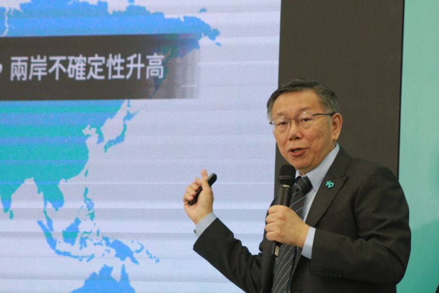 稱郭台銘態度不會當副的 柯文哲曝有人建議他找賴佩霞搭檔 212 柯文哲。(方炳超攝)
