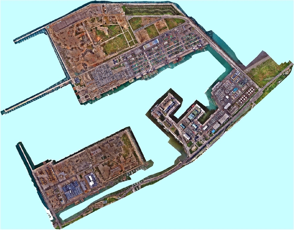 臺北港區高精度三維數值地形模型建構（圖：交通部運研所）