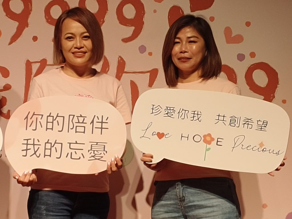 鐵肺歌后戴愛玲響應讓愛9.999的活動代言大使。（攝影/蔡昀臻拍攝）
