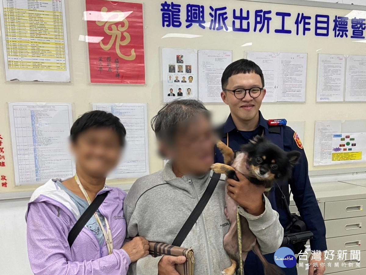 警方細心積極尋愛犬,飼主見到心愛毛孩喜「吉」而泣。