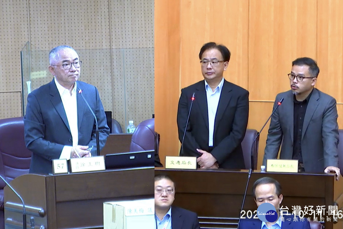 針對台積電退出龍科事件,桃園市議員徐玉樹於議事堂上痛批綠營甩鍋移花接木。