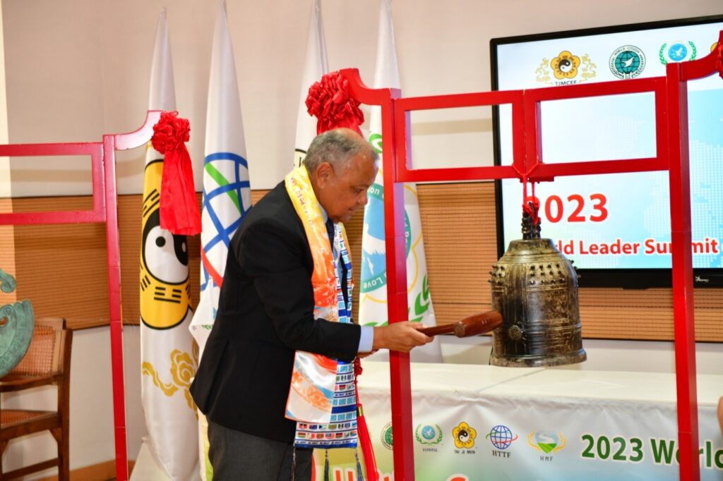 印度首席大法官會議鳴響和平鐘 世界願力日宣言祈地球永續