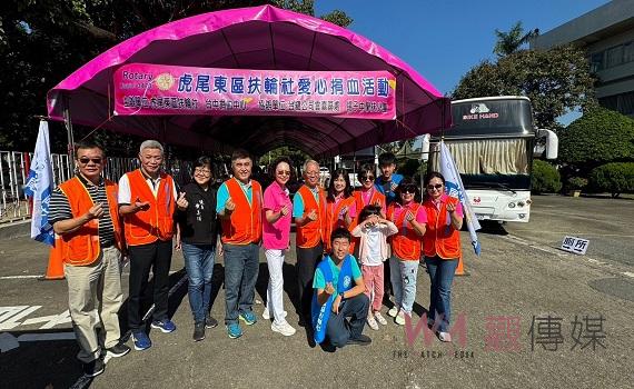 虎尾東區扶輪社發起捐血做公益 民眾熱烈響應