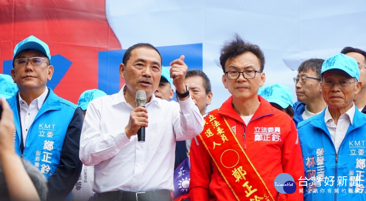 侯友宜說,全世界都關心台海安定,我們要備戰,不迎戰。