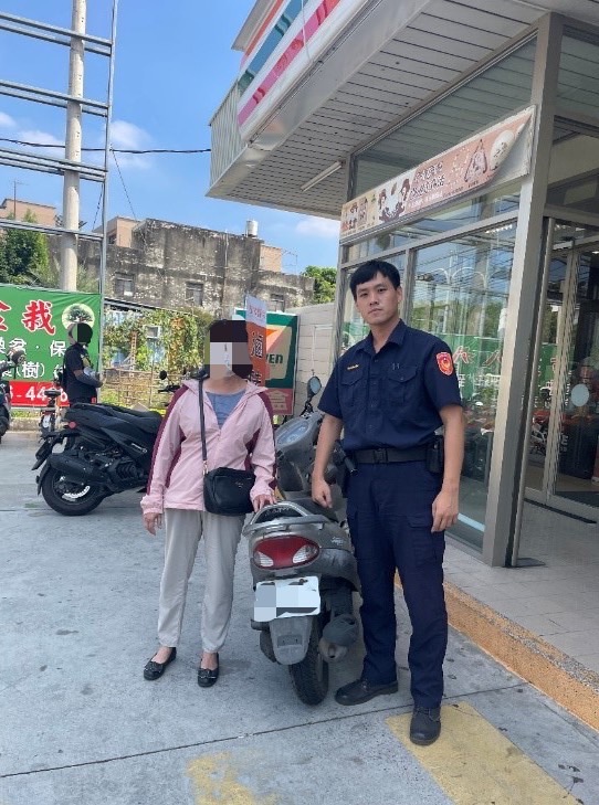 霧峰警分局四德派出所警員吳政欣。（圖/記者江雁武翻攝）