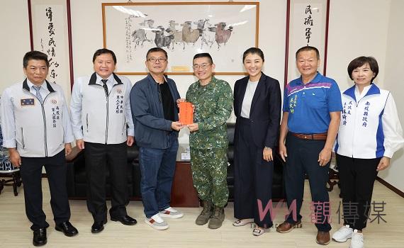 永乘工程到兵整中心勞軍南投縣長許淑華感謝企業嘉惠南投