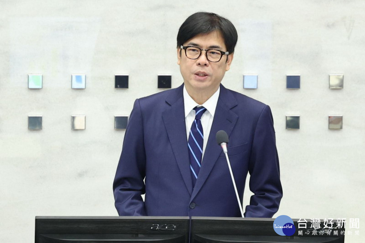 ▲議會報告明年度高市總預算編製，陳其邁說，以財政穩健為原則，續推各項市政建設。