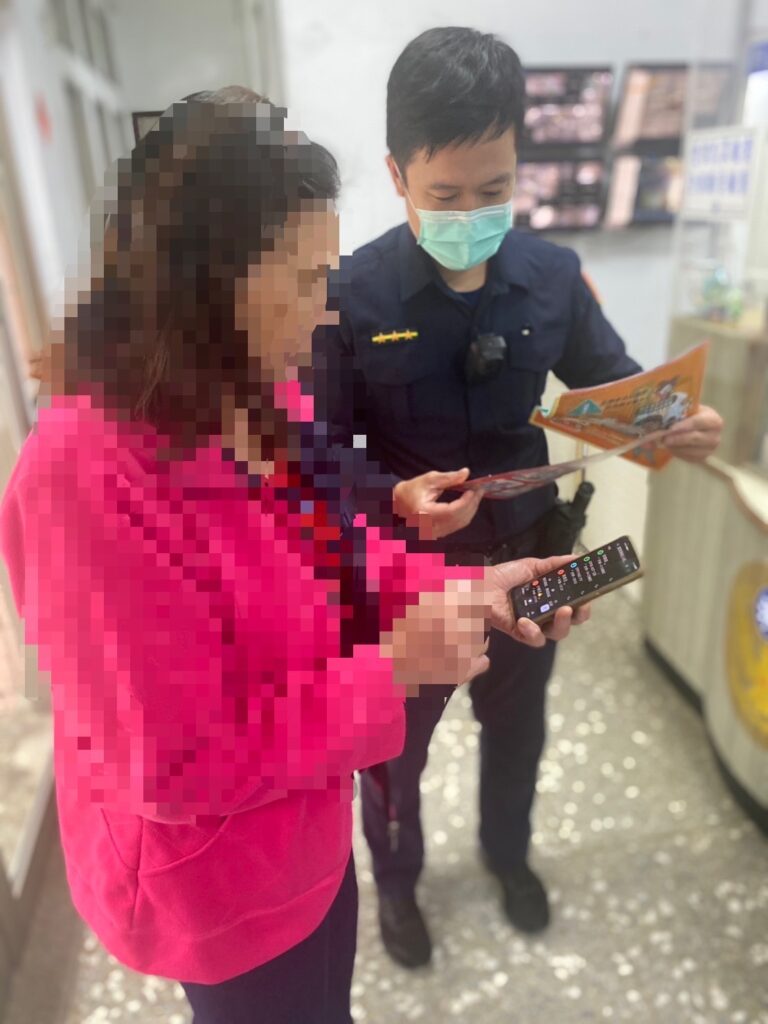 李女至所報案稱接獲不明電話,請求協助。